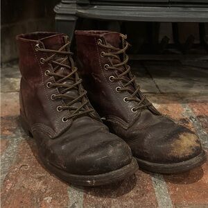 Chippewa Katahdin LLBean K.I.W Engineer Boots Plain Toe Men’s 9.5 D 
In Cordovan